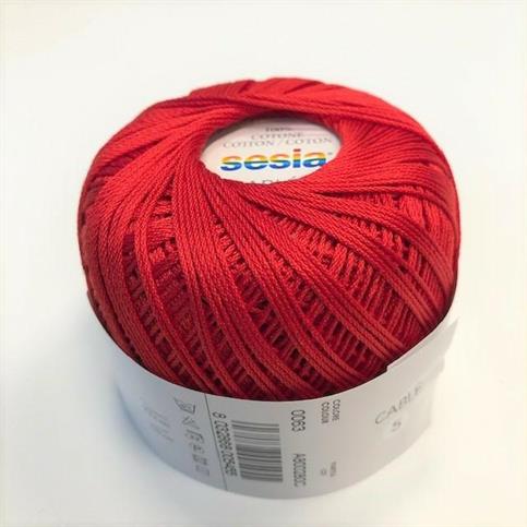 CABLE'5  ROSSO            gr50 mt215          SESIA